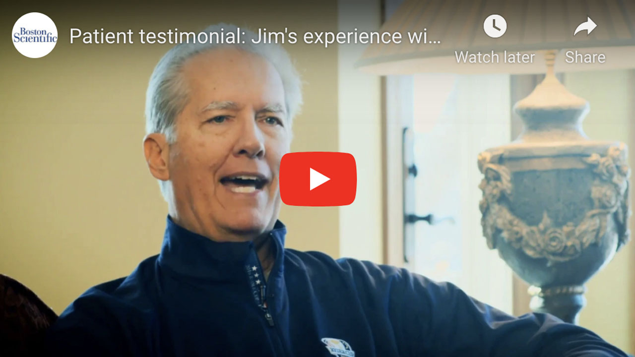 YouTube video of Patient testimonial: Jim's experience with Rezum